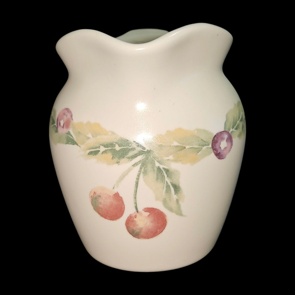 Pfaltzgraff Jamberry Creamer & Lidded Sugar Bowl Set Pat Farrell USA - Picture 3 of 9